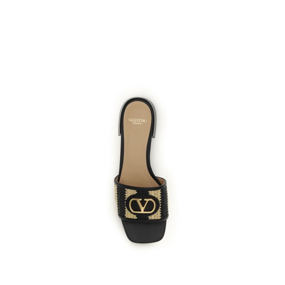 Valentino Garavani Multicolor Calf Leather Bos Taurus Sandals