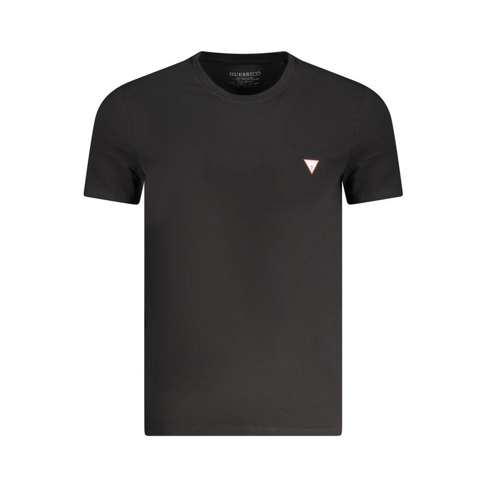 Guess Jeans Black Cotton Men's T-Shirt
