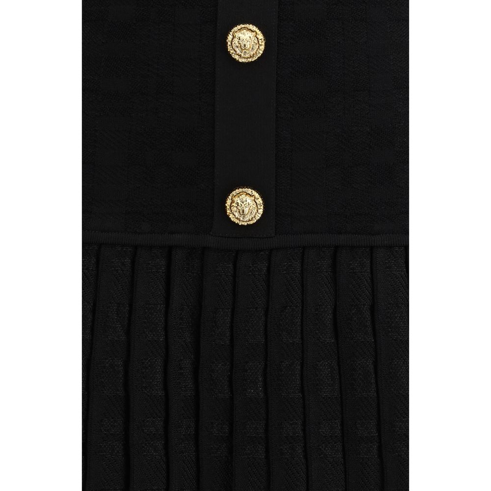 Balmain Black Viscose Casual Dress