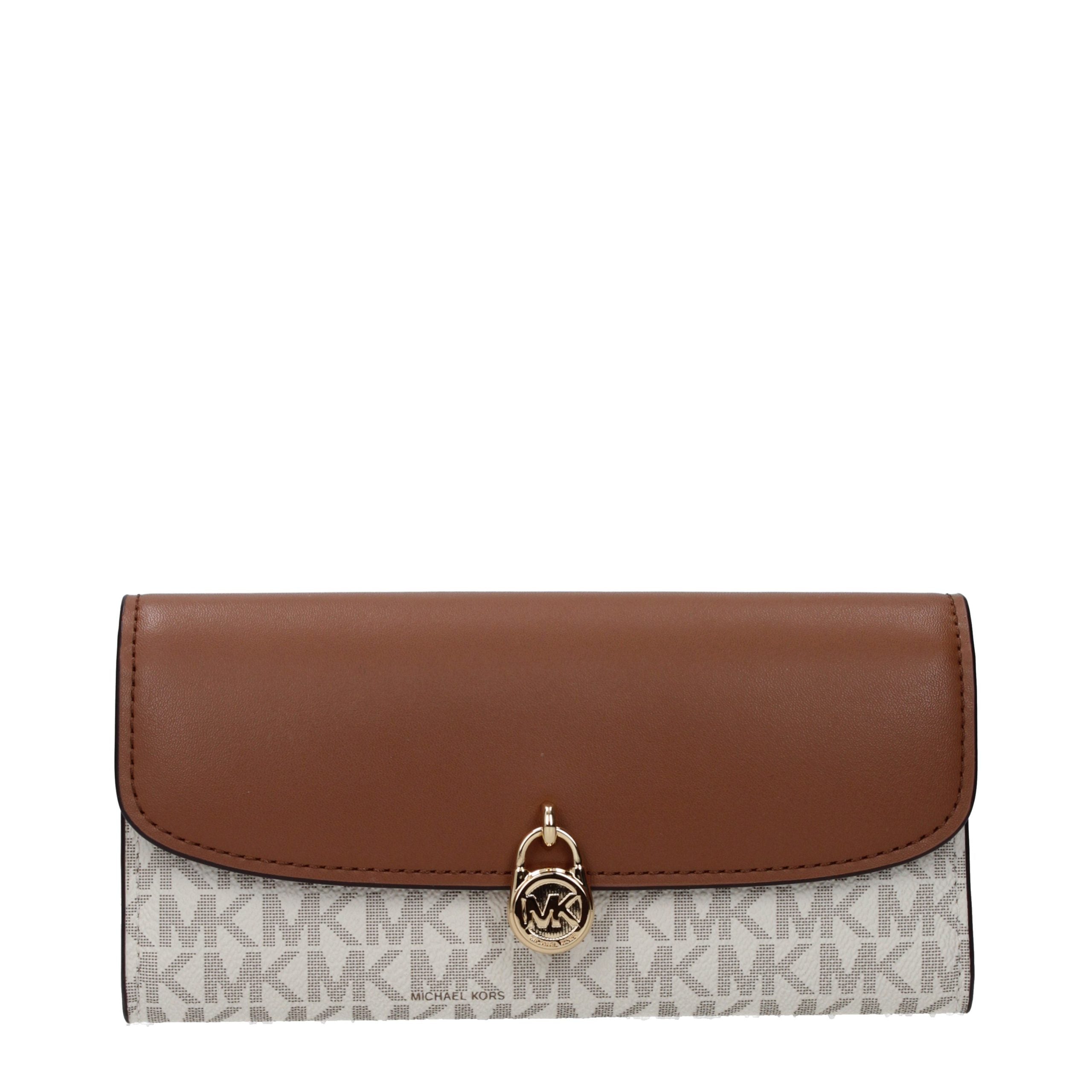 Michael Kors Beige Fabric Wallet
