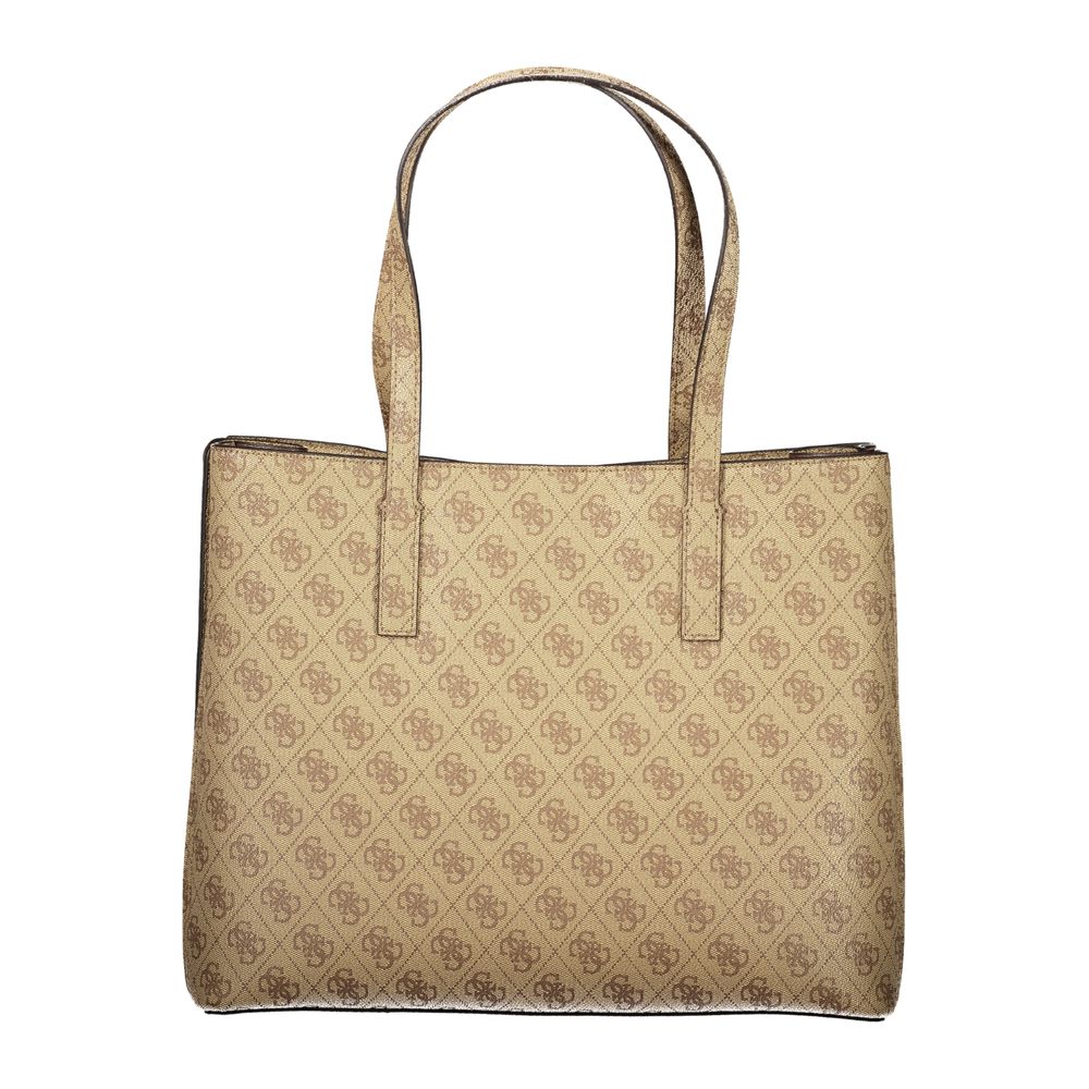 Guess Jeans Beige Polyurethane Women Handbag