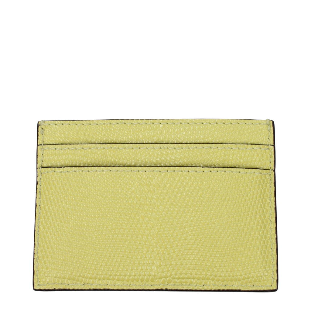 Jimmy Choo Yellow Leather Cardholder