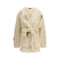 Alanui Beige Cotton Cardigan