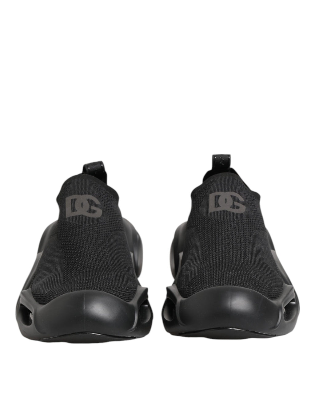 Dolce & Gabbana Schwarze Slip-On Wave Low Top Sneaker Schuhe