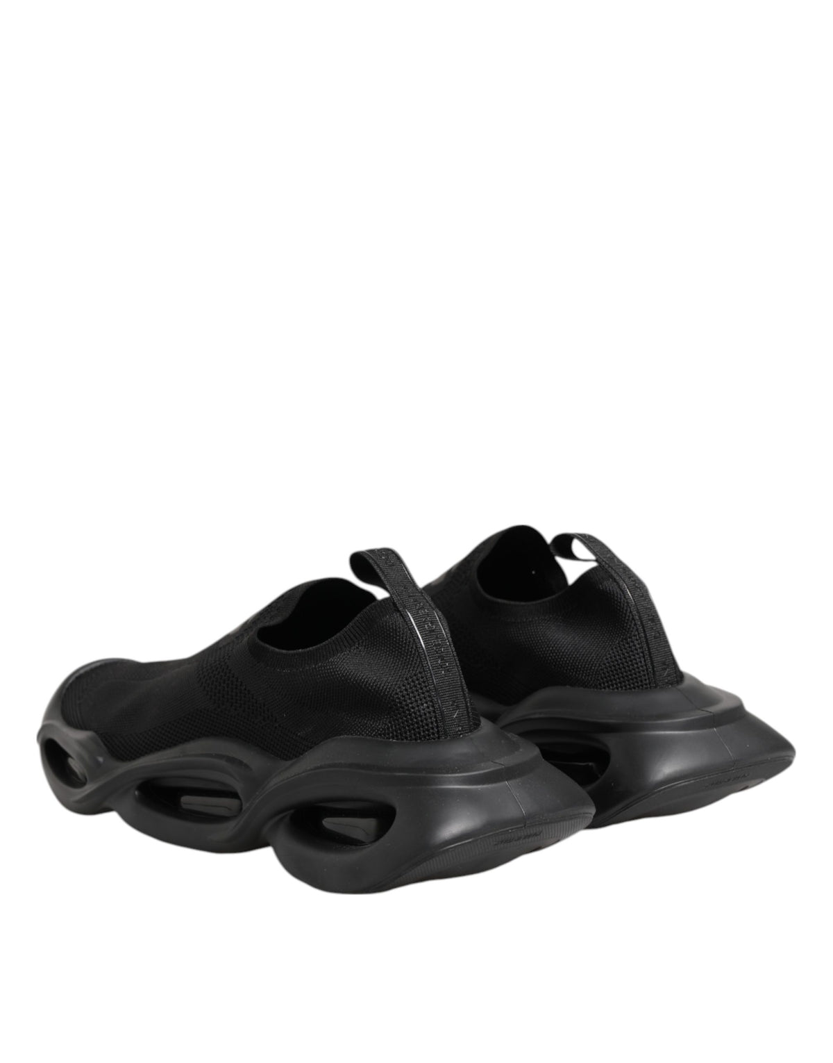 Dolce & Gabbana Schwarze Slip-On Wave Low Top Sneaker Schuhe