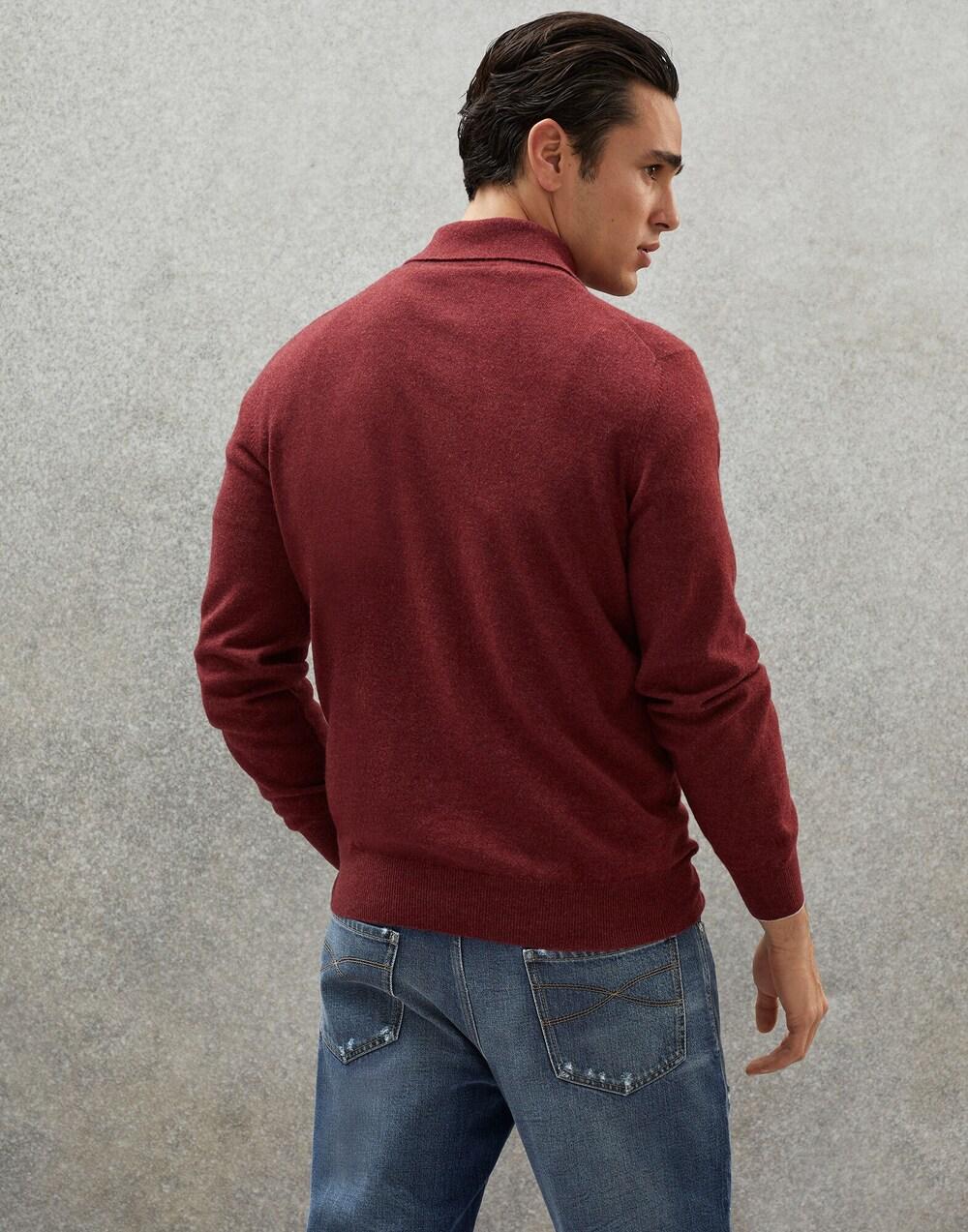 Brunello Cucinelli Red Cashmere Cashmere Sweater
