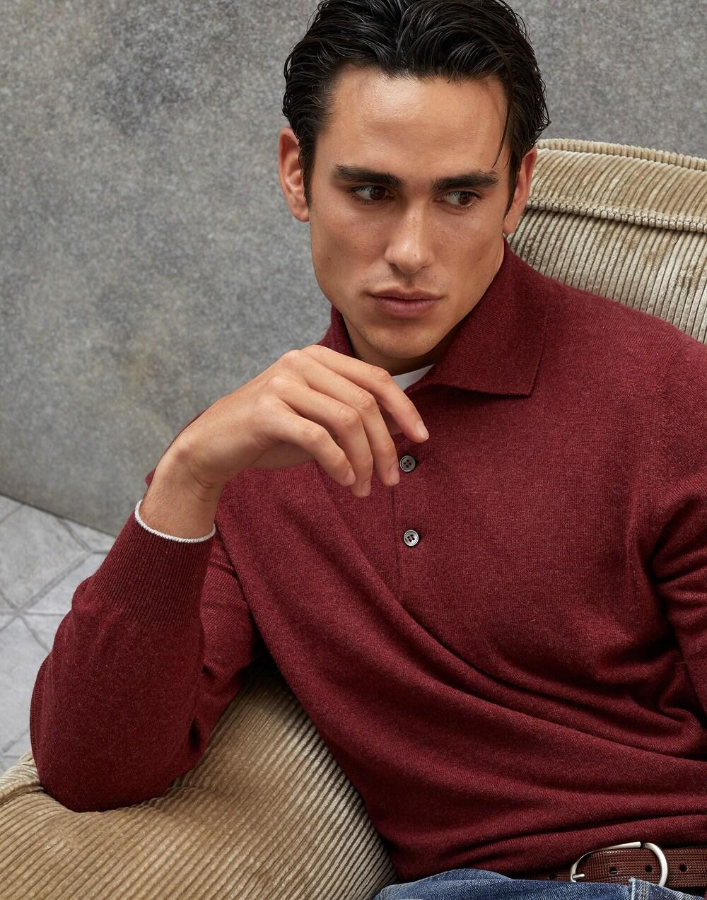 Brunello Cucinelli Red Cashmere Cashmere Sweater