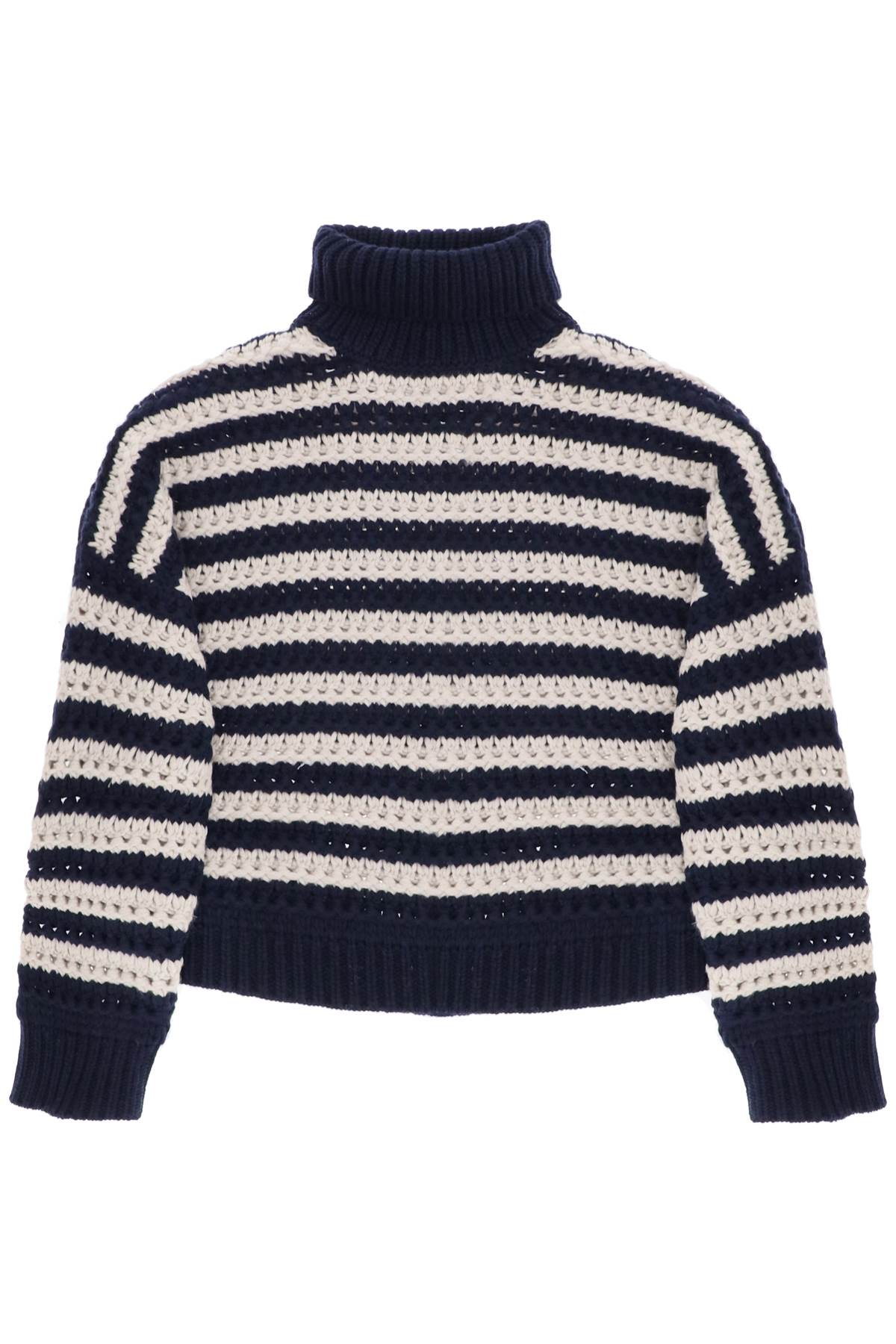 Brunello Cucinelli Blue Wool Sweatshirt