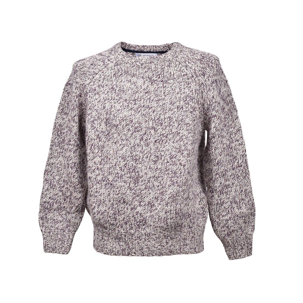 Brunello Cucinelli Beige Wool Cashmere Sweater