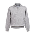 Brunello Cucinelli Gray Leather Sweatshirt