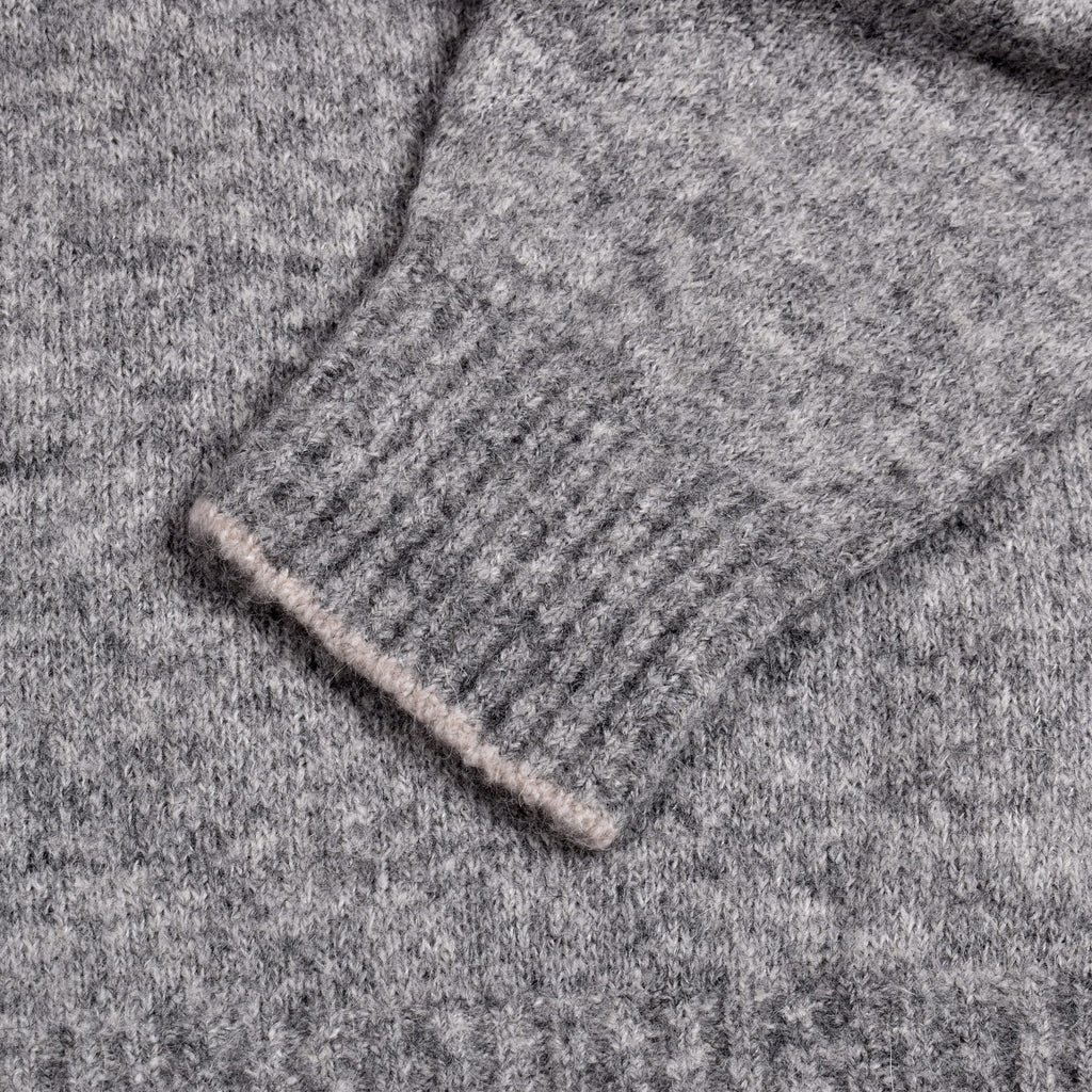 Brunello Cucinelli Gray Leather Sweatshirt