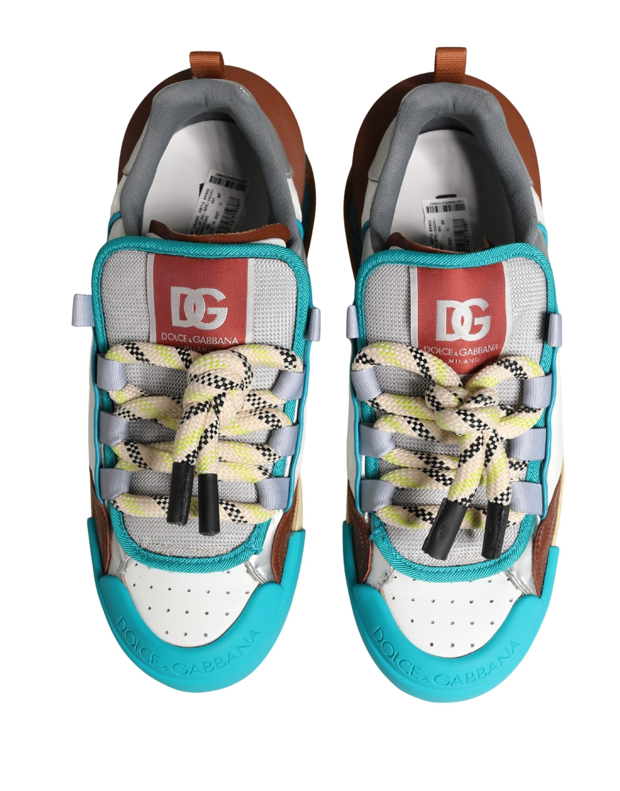 Dolce & Gabbana Multicolor Portofino Space Men Sneakers Shoes