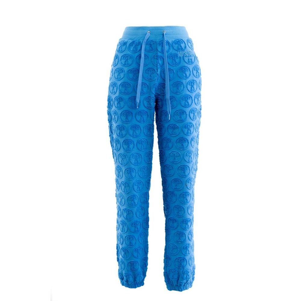Moschino Blue Cotton Joggers (Workout Pants)
