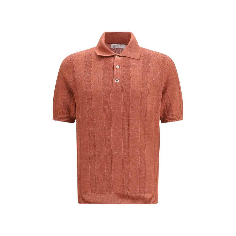 Brunello Cucinelli Orange Linen Sweatshirt