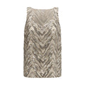 Brunello Cucinelli Beige Silk Top