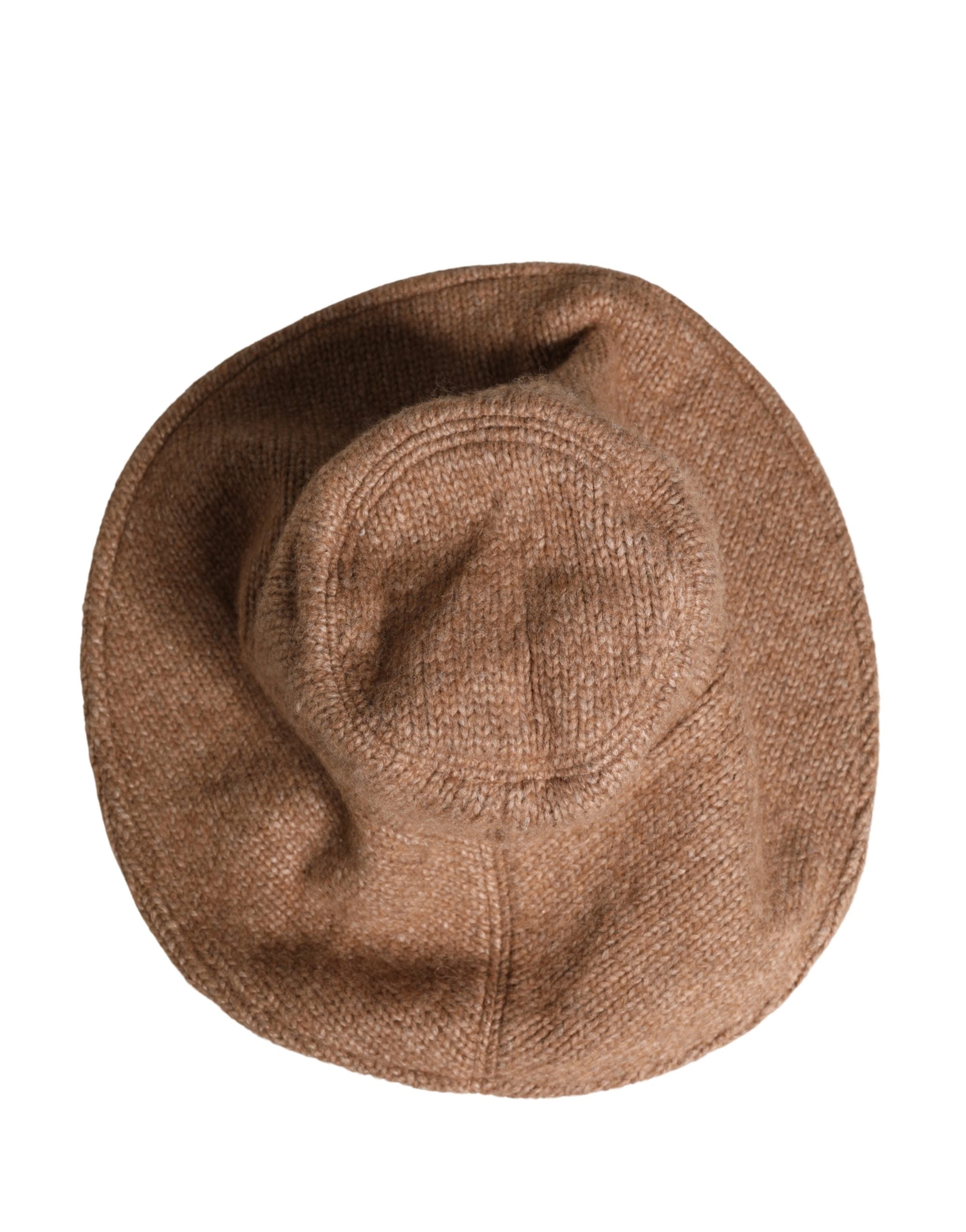 Dolce & Gabbana Brown Llama Wool Women Knitted Capello Hat