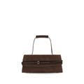 Moschino Brown Calf Leather Bos Taurus Handbag