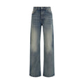 Diesel Blue Cotton Straight-Leg Jeans