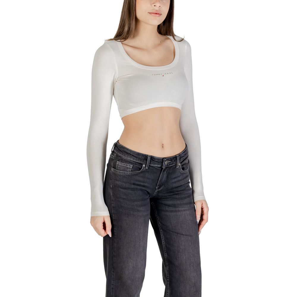 Tommy Hilfiger Jeans White Recycled Cotton T-Shirt