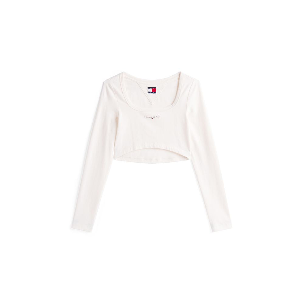 Tommy Hilfiger Jeans White Recycled Cotton T-Shirt
