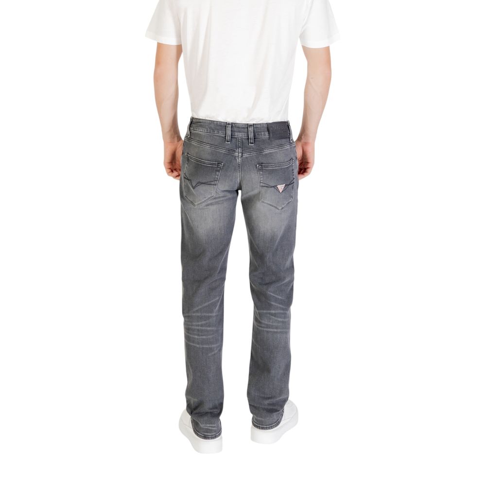 Guess Gray Cotton Relaxed Fit Jeans