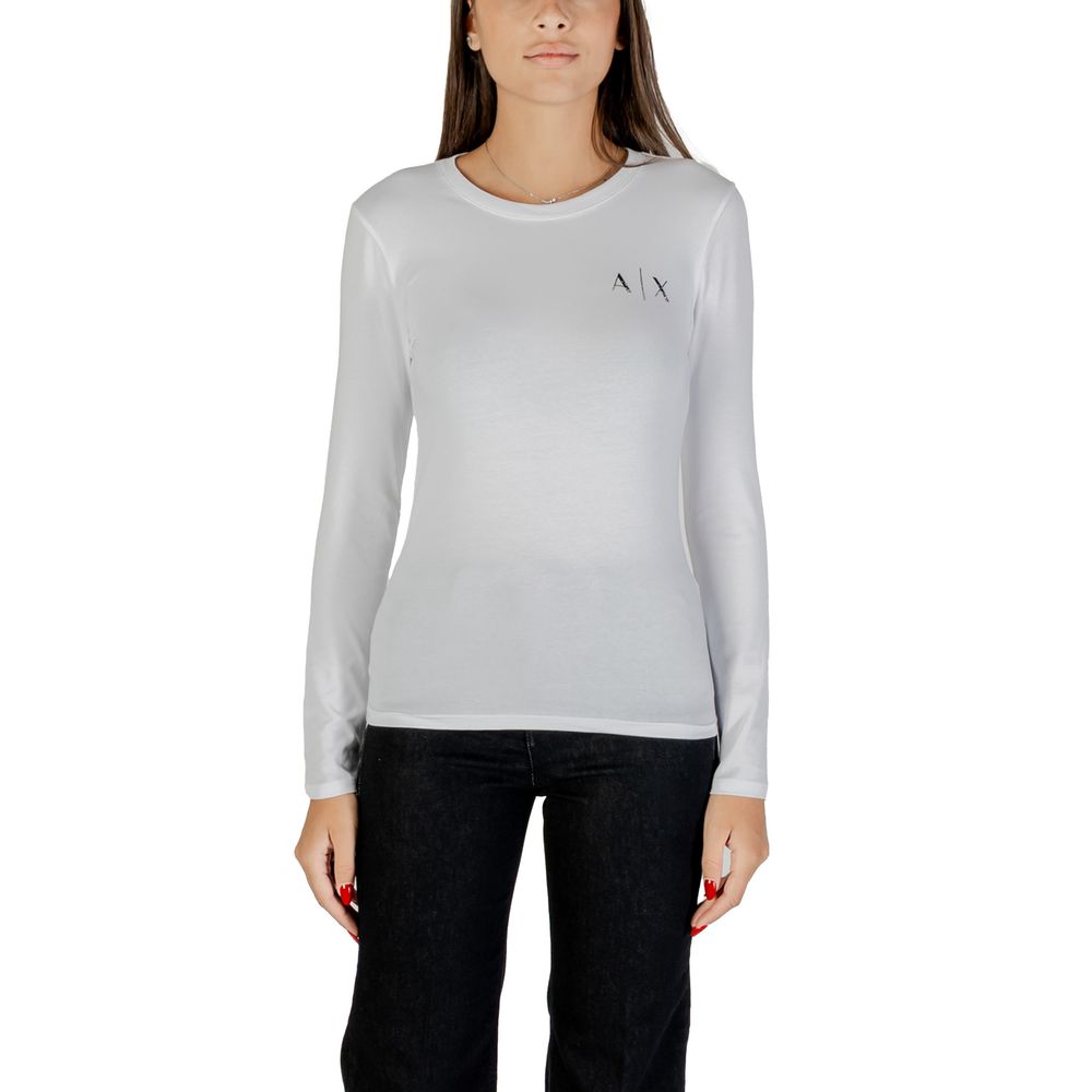 Armani Exchange White Cotton T-Shirt