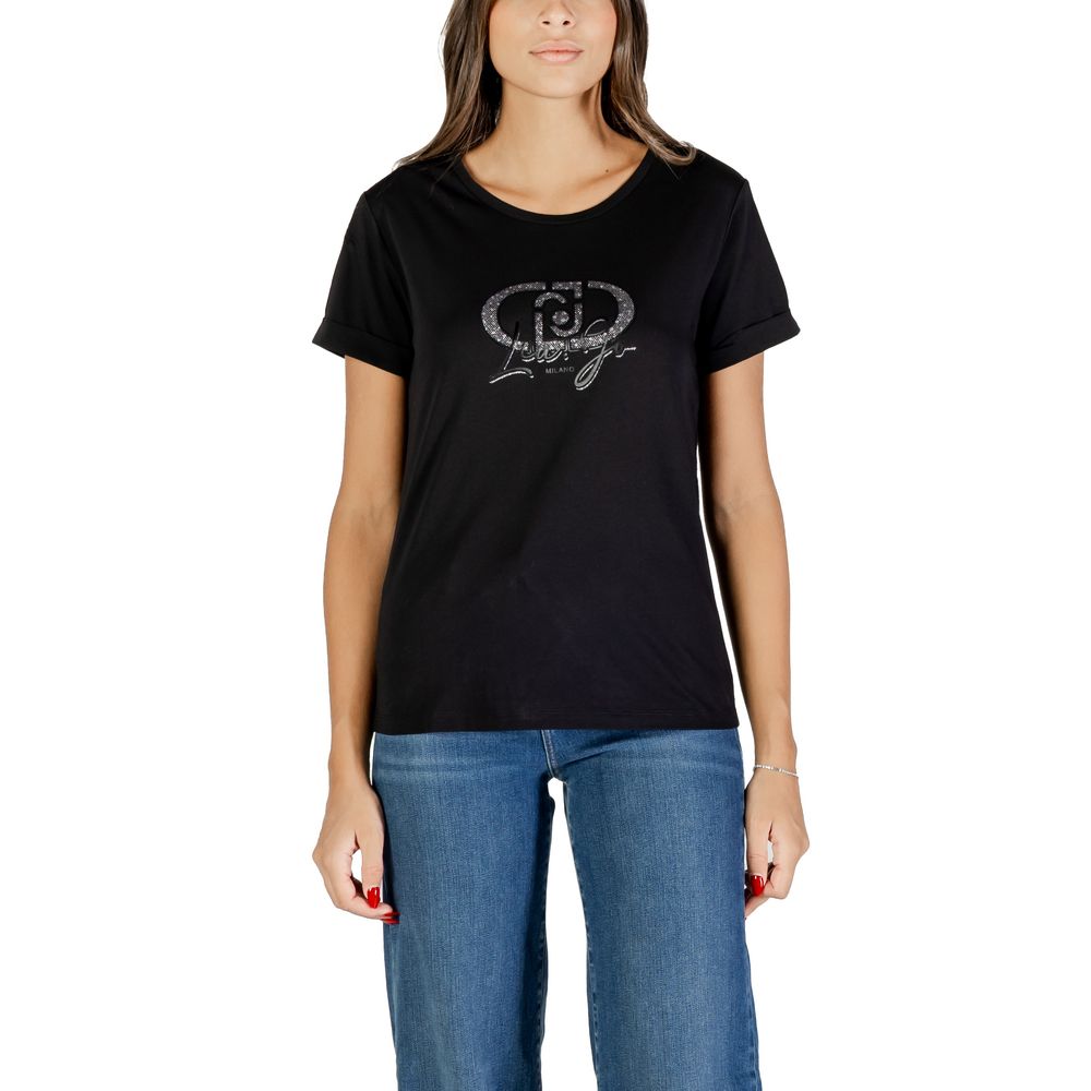 Liu Jo Black Cotton T-Shirt