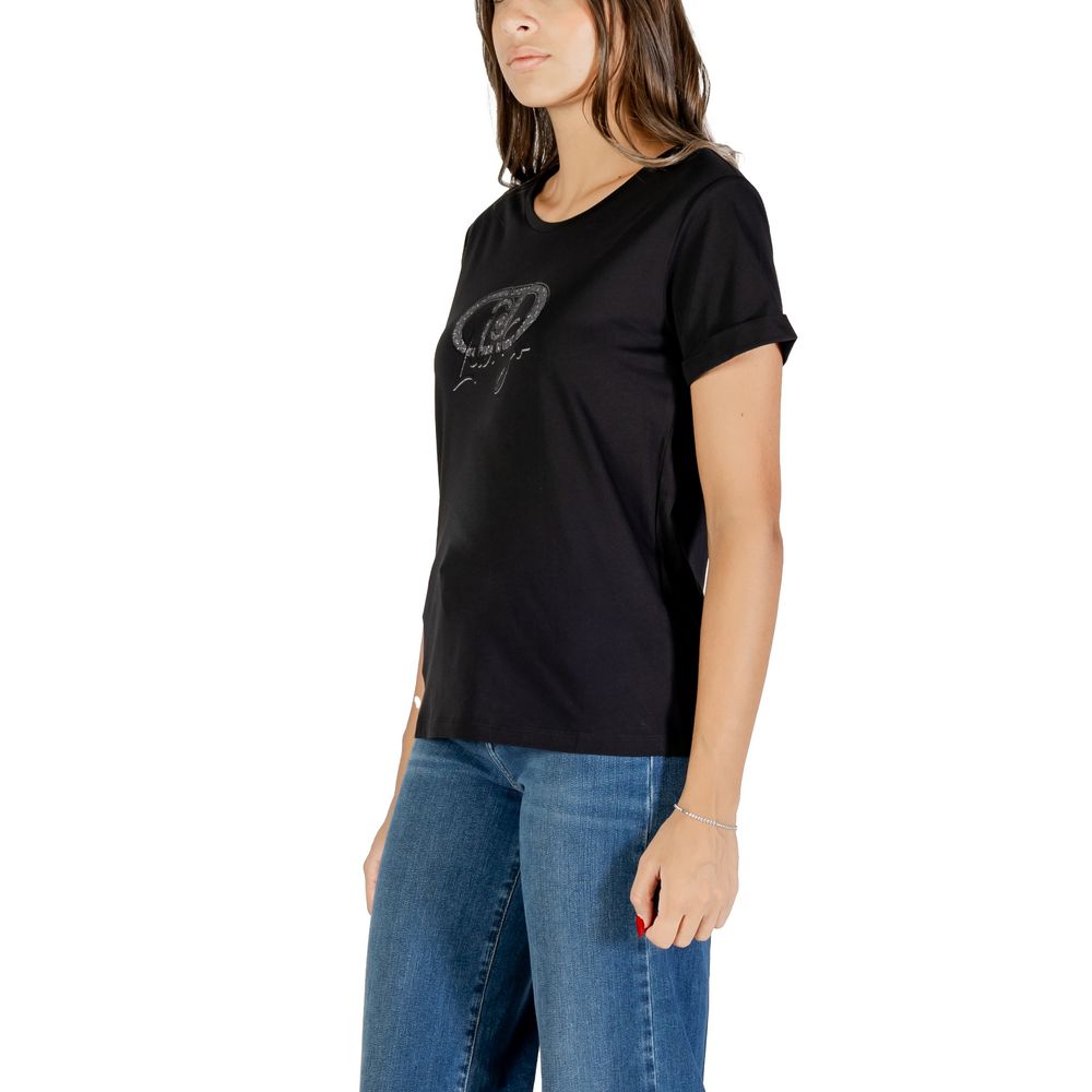Liu Jo Black Cotton T-Shirt