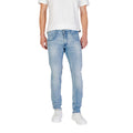 Replay Light Blue Cotton Relaxed Fit Jeans