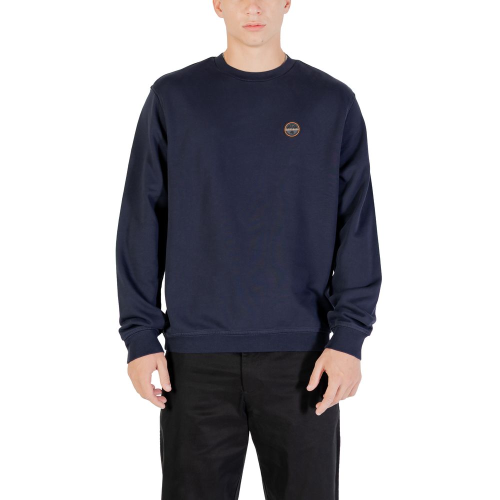 Napapijri Blue Cotton Sweatshirt