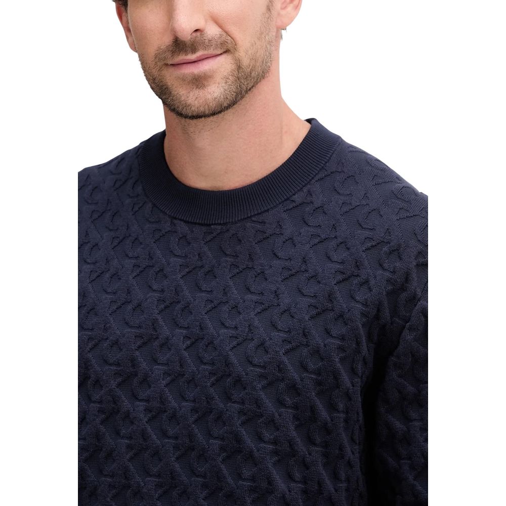 Calvin Klein Jeans Blue Cotton Sweatshirt
