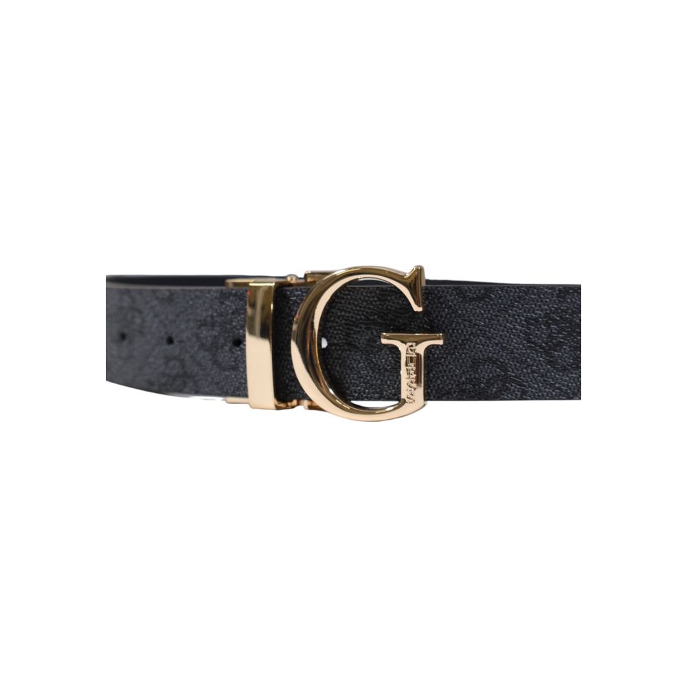 Guess Gray Polyester Thin Belt