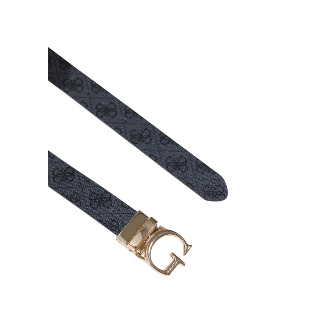 Guess Gray Polyester Thin Belt