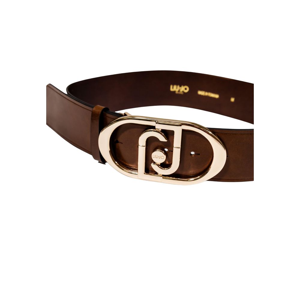 Liu Jo Brown Leather High-Waist Belt