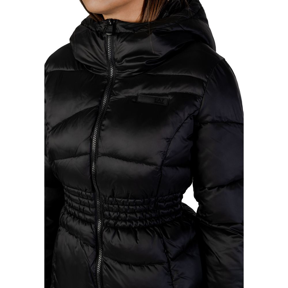 EA7 Emporio Armani Black Polyamide Bomber