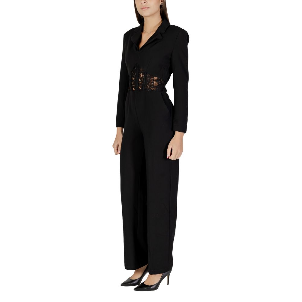 Morgan De Toi Black Polyester Jumpsuit