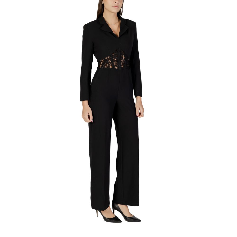 Morgan De Toi Black Polyester Jumpsuit