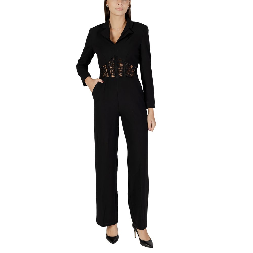 Morgan De Toi Black Polyester Jumpsuit