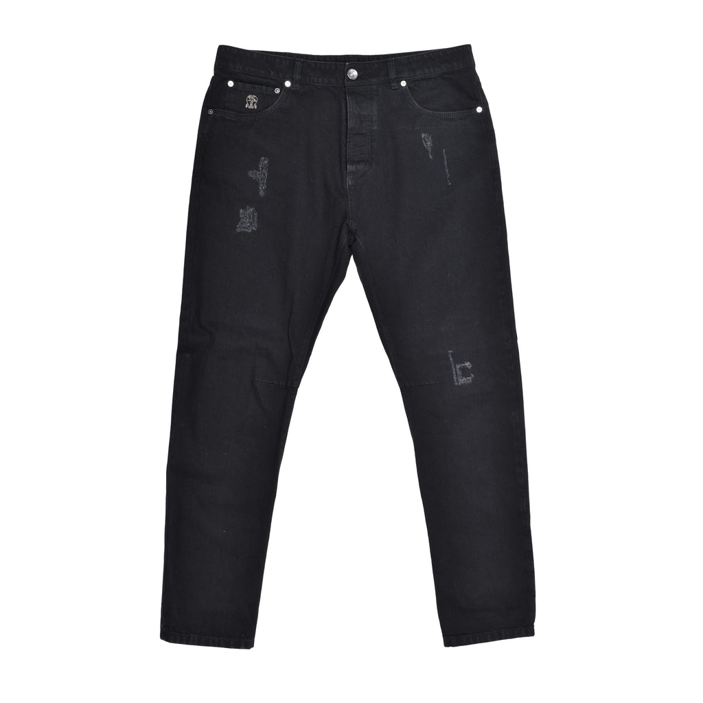 Brunello Cucinelli Black Cotton Jeans Denim
