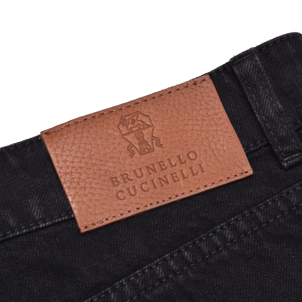 Brunello Cucinelli Black Cotton Jeans Denim