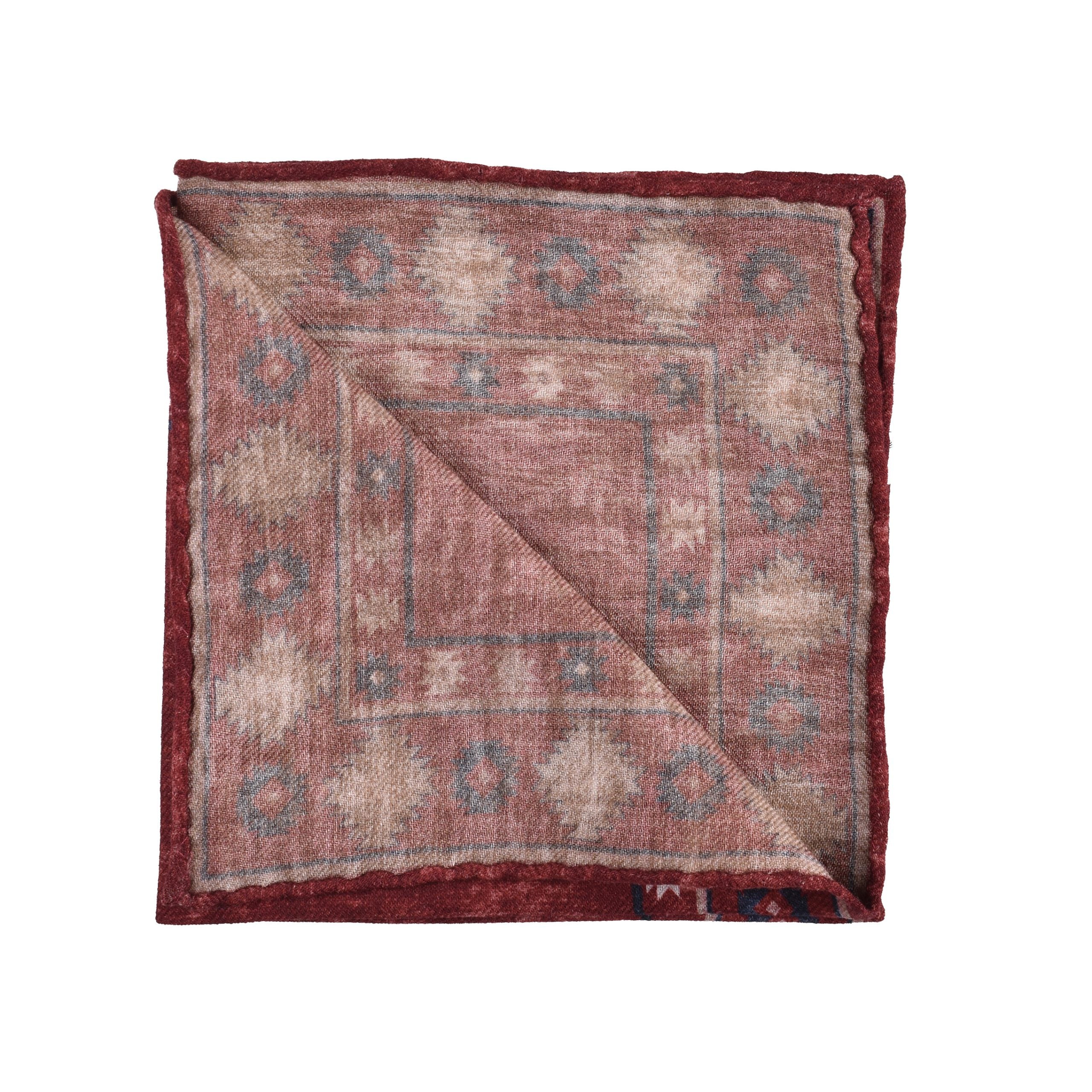 Brunello Cucinelli Bicolor Wool Pocket Square
