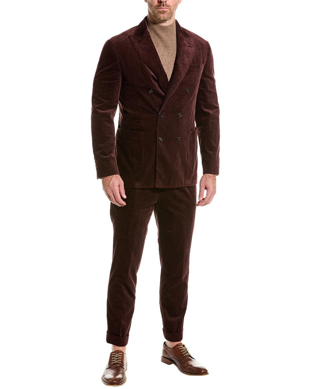 Brunello Cucinelli Purple Cotton Blazer