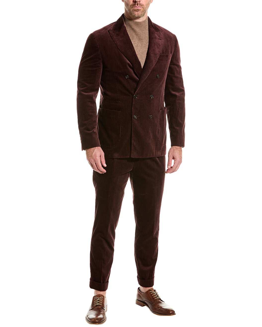 Brunello Cucinelli Purple Cotton Blazer