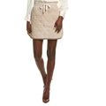 Brunello Cucinelli Natural Leather Mini Skirt