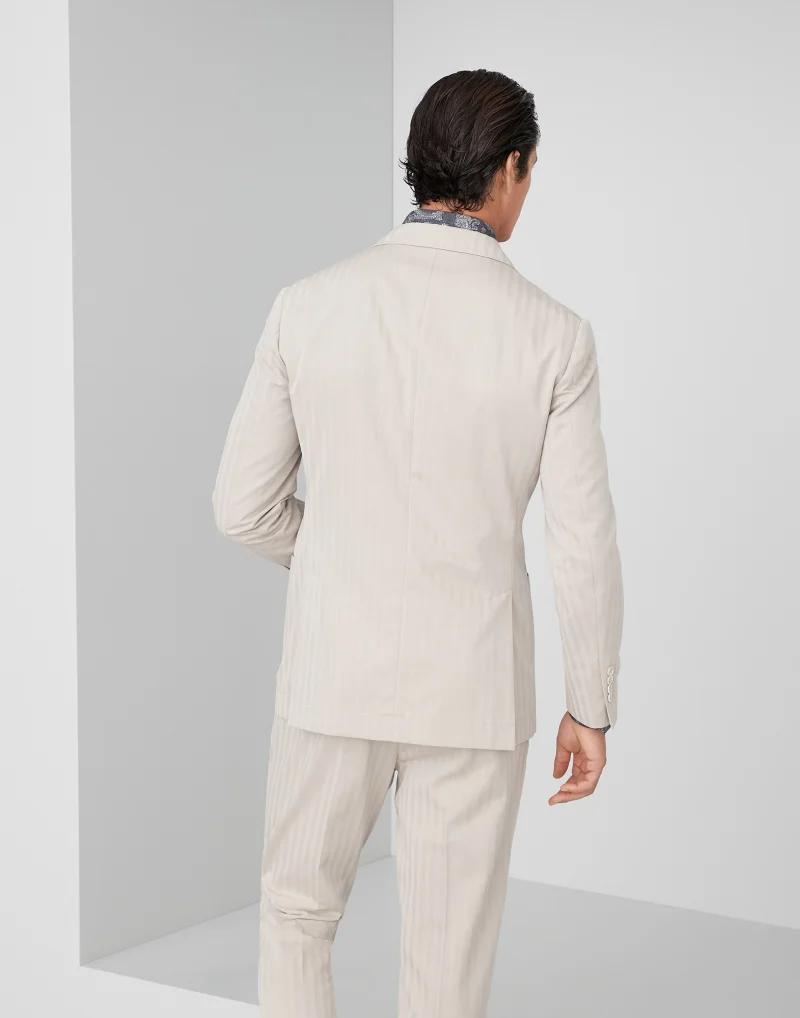 Brunello Cucinelli Brown Cotton Blazer