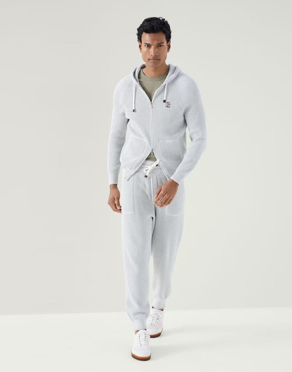 Brunello Cucinelli Green Cotton T-Shirt