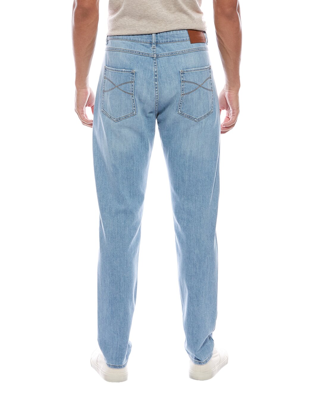 Brunello Cucinelli Blue Cotton Relaxed Fit Jeans
