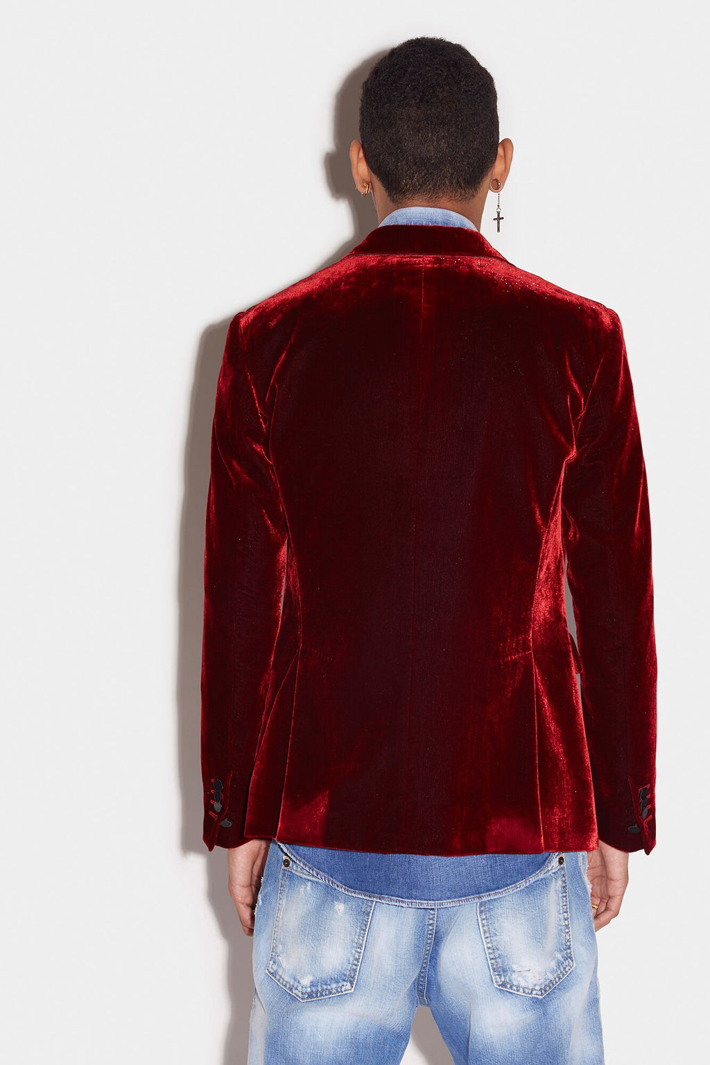 Dsquared² Burgundy Fibres Blazer