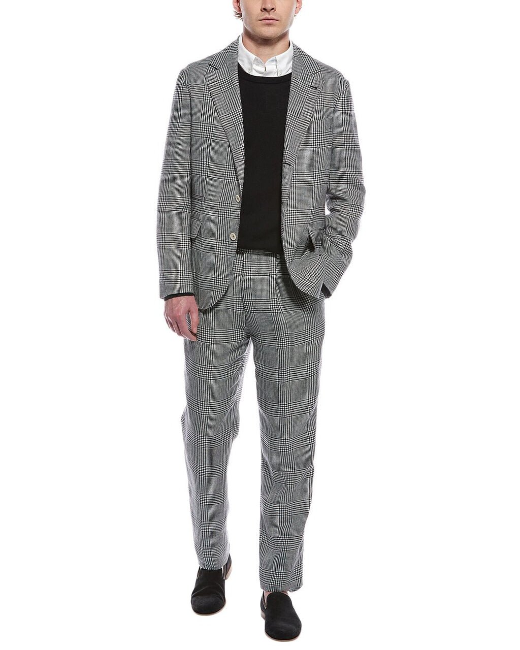 Brunello Cucinelli Black Linen Two-Piece Suit