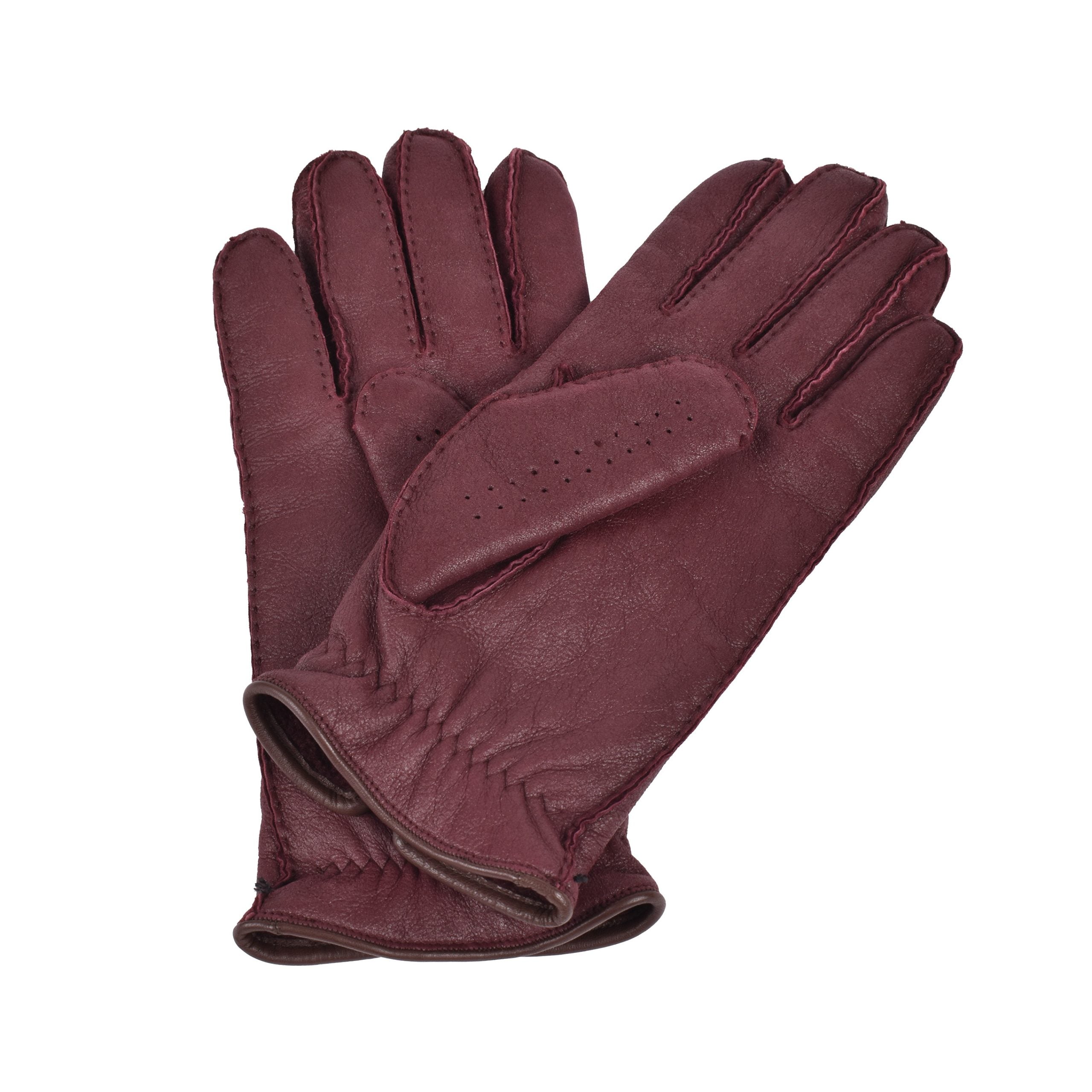 Brunello Cucinelli Brown Leather Gloves
